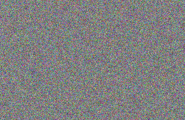 Nothing but an unassuming mass of random pixels in a variety of colours.